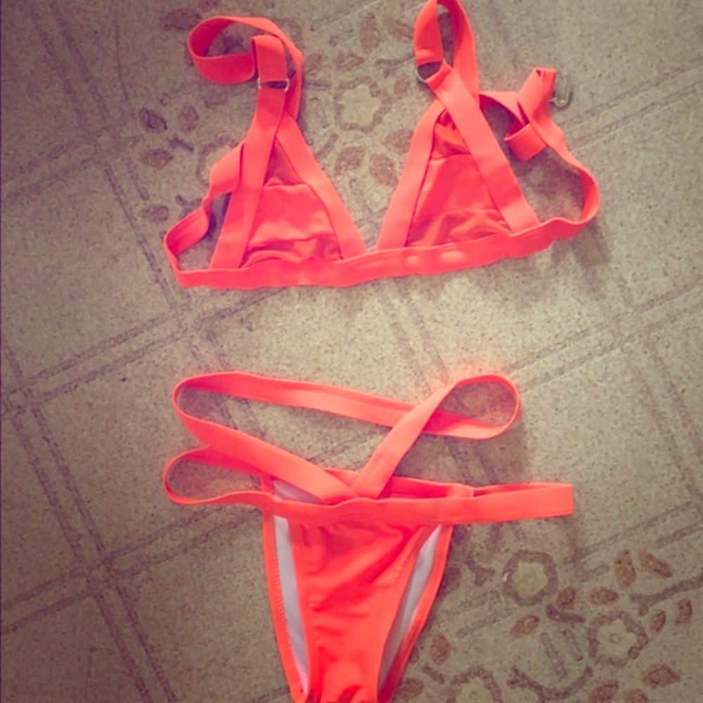 Neon Orange Bikini